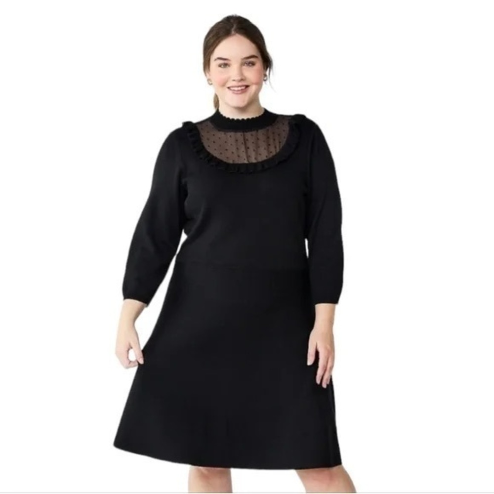 Draper James Black Midi Dress